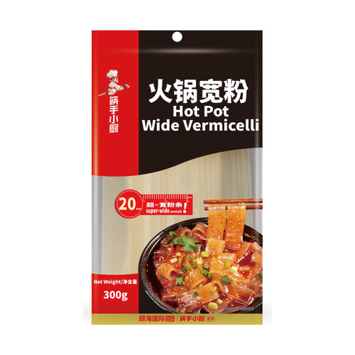 HAIDILAO Hot Pot Wide Vermicelli, 10.58oz (300g) package front, product photo on a white background