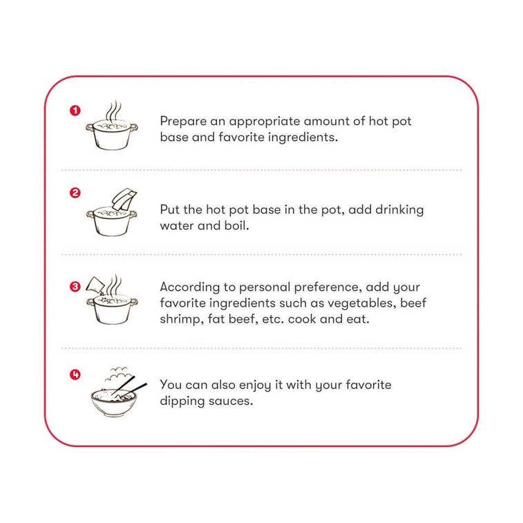 HAIDILAO - Spicy Hot Pot Soup Base 17.6oz (500g)