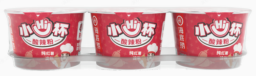 HAIDILAO Mini Cup Hot and Sour Vermicelli, 3-pack ready-to-eat noodles, 168g (56g x 3)
