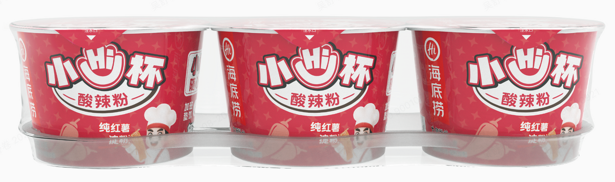 HAIDILAO - Mini Cup Hot And Sour Vermicelli 3-Pack Ready-to-Eat Noodles 168g (56g*3)