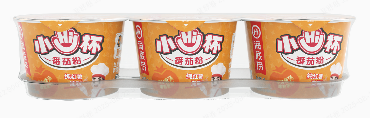 HAIDILAO - Mini Cup Tomato Vermicelli 3-Pack Ready-to-Eat Noodles 180g (60g*3)