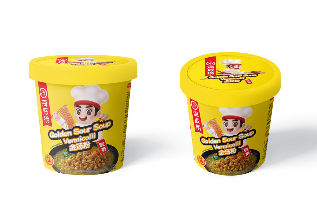 日清Cup Noodle オルゴール Golden Sour Soup Vermicelli Cup Noodles | HAIDILAO - Yihai US Food Inc