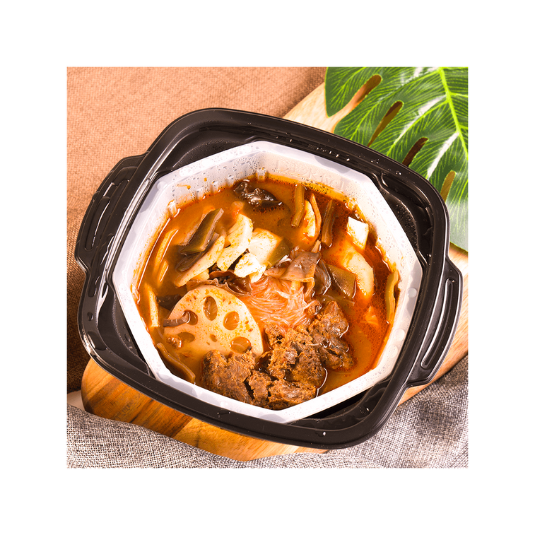 Famous Haidilao Instant Mini Hotpot Meal Kit- Beef, Sausage & Vegetable  flavors