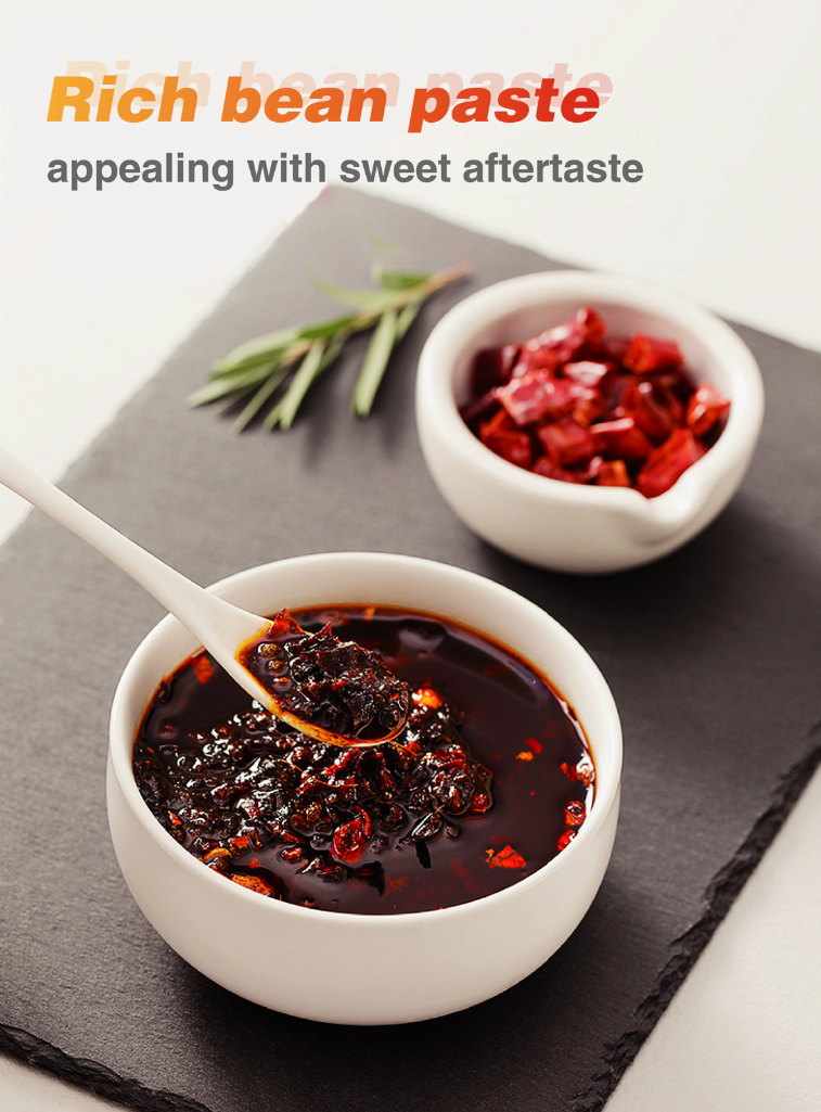 Rich Sichuan bean paste with sweet aftertaste used in HAIDILAO Spicy Stir-Fry Sauce