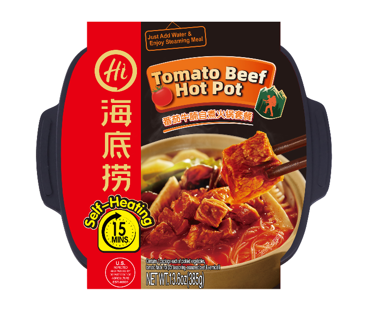 Beef Brisket Self Heating Instant Hot Pot, Tomato Flavor, 12.78 oz